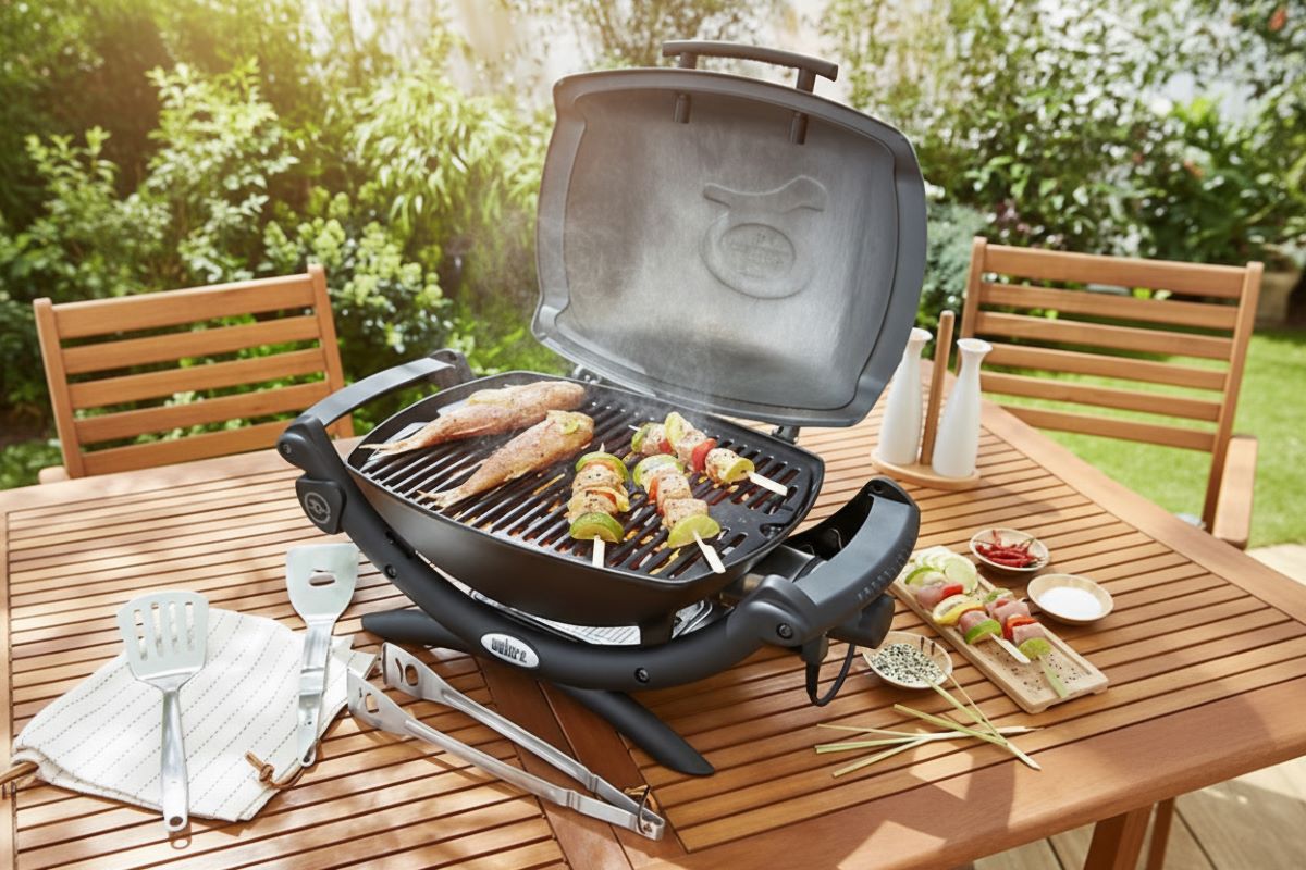 Weber Stolní plynový gril Weber Q 1400 Dark Grey 6